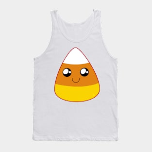 Another Cute Happy Candy Corn (Bright Green) Tank Top